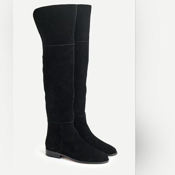 J. CREW black suede over the knee boots sz 7.5 new